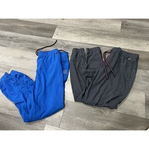 Koi Blue and Gray Scrub Joggers 2 Pair